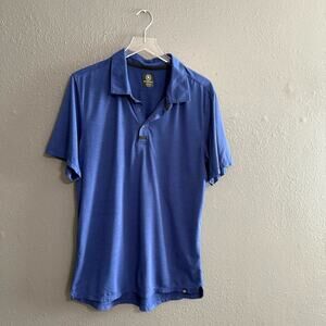 Backcountry Blue Short Sleeve Polo Size L